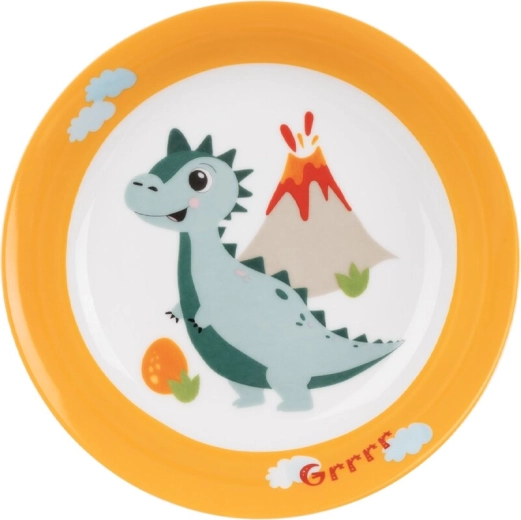 Diep porseleinen kinderbord met DINO-motief 19 cm