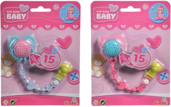 NBB Fopspeen met ketting en geluiden