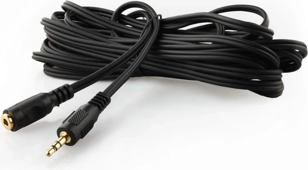 Verlengkabel Minijack M/V 5m verguld stereo