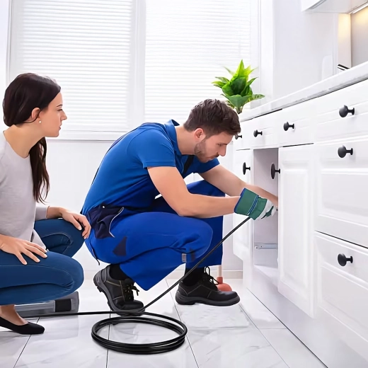 Reinigingsslang voor afvoeren en riolering 20 m met adapters voor hogedrukreinigers