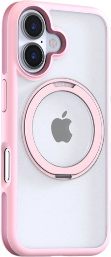 Torras Ostand R Fusion hoesje voor iPhone 16 roze