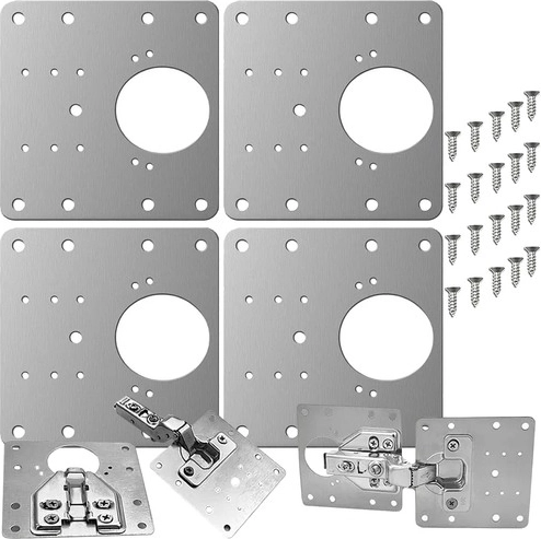 Reparatieplaten voor meubelscharnieren - set van 4 stuks