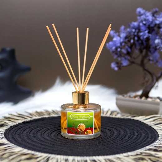 Aromatische geurstokjesdiffuser met kerstkruiden 100 ml