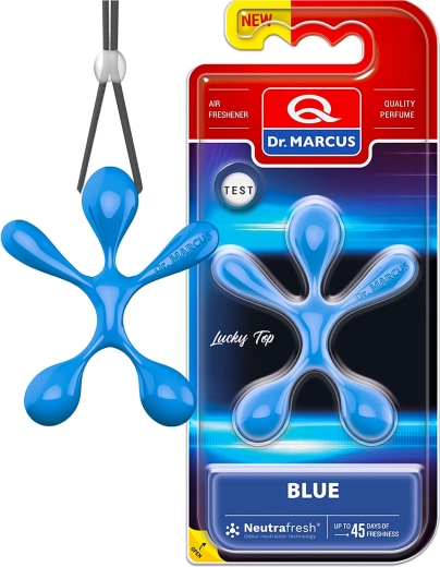 Dr. Marcus Lucky Top Blue luchtverfrisser voor in de auto