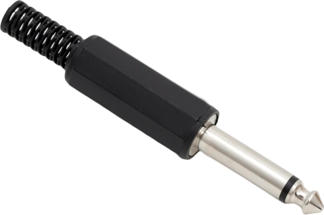 Mono JACK 6,3 mm-stekker met kabelbreukbeveiliging