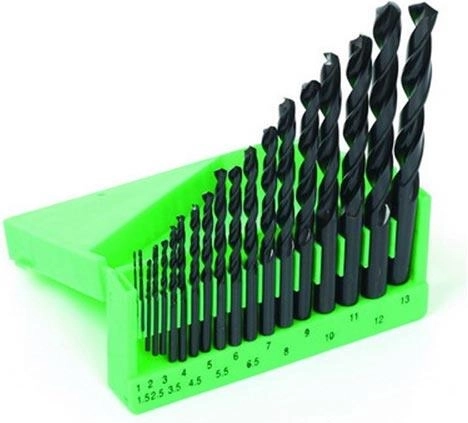 HSS metaalboorset 1–13 mm, 19-delig