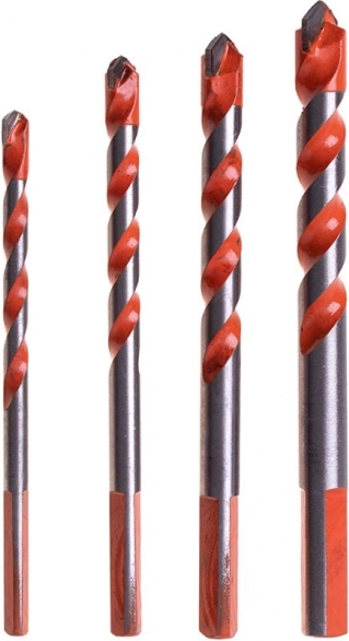 Set universele boren 4 stuks. 6 - 12 mm