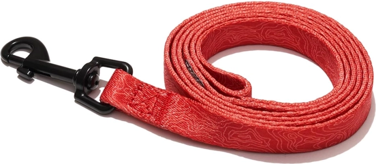 Explorer Dog hondenriem contourlijnen rood S 120 × 1,5 cm
