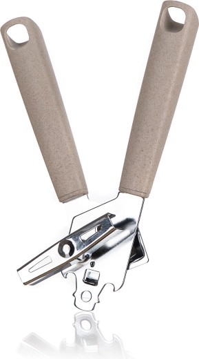 Handmatige blikopener Natural, roestvrij staal en PP, 21 × 4,5 cm