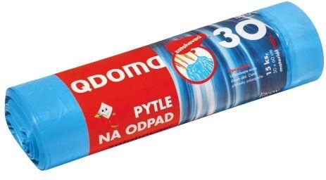 Trekkoordafvalzakken 30–35 l, 50 × 60 cm, 15 stuks