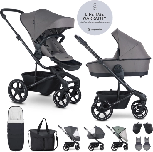 Easywalker Harvey⁵ combiwagen Pebble Grey XXL set