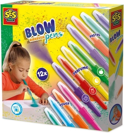 SES Creative blaaspennen airbrush 12 stuks