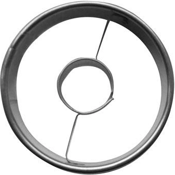 Koekjesuitsteker glad rondje met binnenrondje