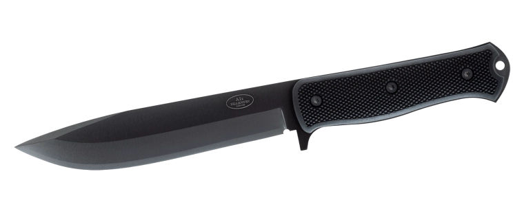 Fällkniven A1XB X‑Series survivalmes 16,1 cm, zwart, Zytel schede