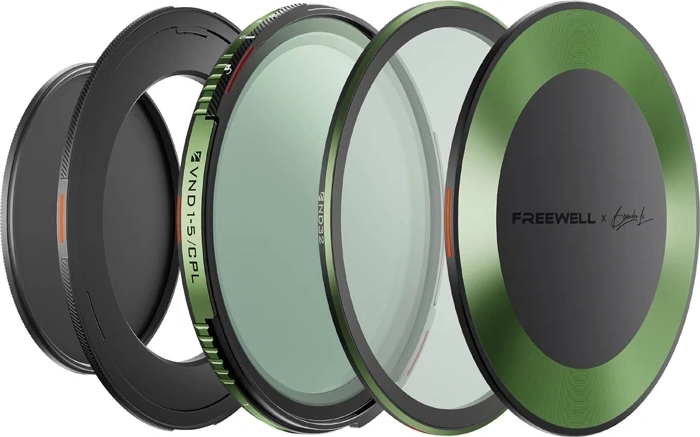 Set magnetische variabele ND/CPL-filters Freewell Brandon Li 67 mm