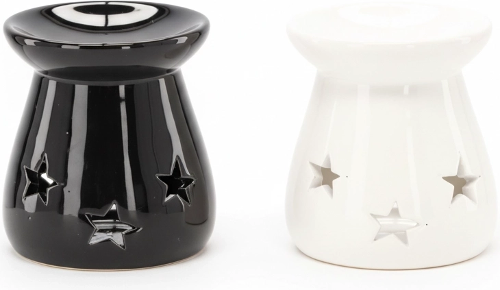 Keramische aromalamp Sterren, mix kleuren 7 × 8 cm