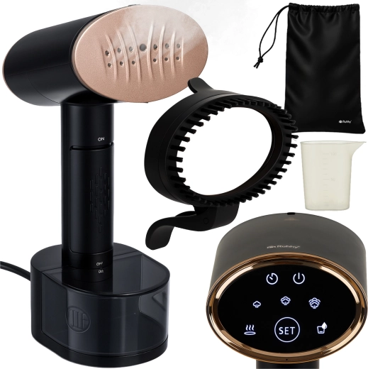 Ruhhy handstomer voor kleding 2000 W met touchscreen, zwart - 1 stuk