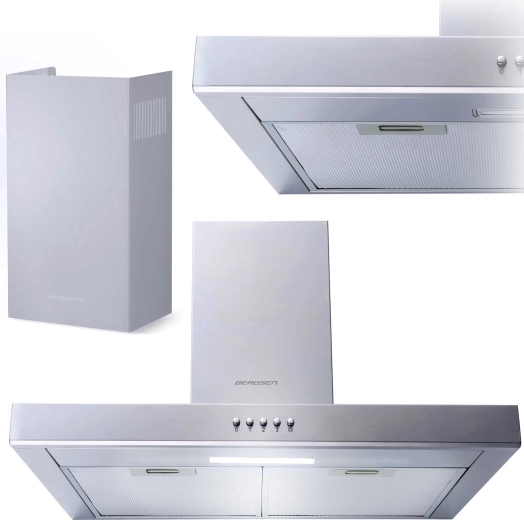 Schoorsteenafzuigkap 60 cm Berdsen Inox