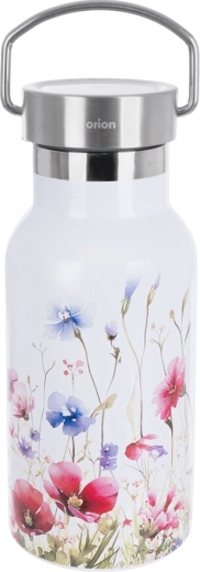 RVS thermosfles 0,4 l met bloemen