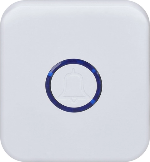 Solight draadloze deurbel voor in het stopcontact met batterijknop (learning code), wit - 1 stuk