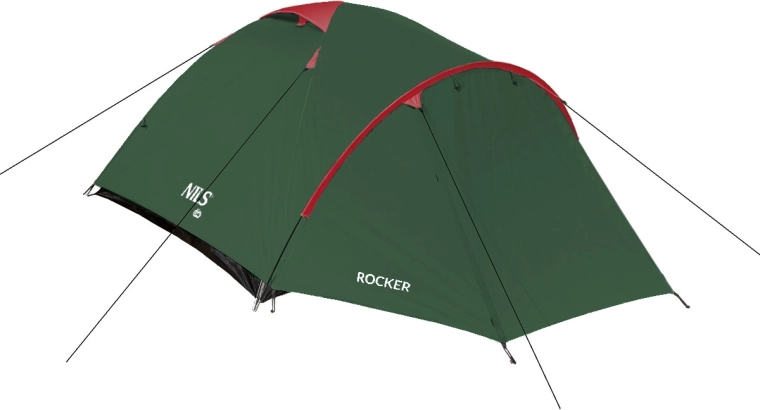 Toeristentent NILS Camp Rocker groen voor 3 personen