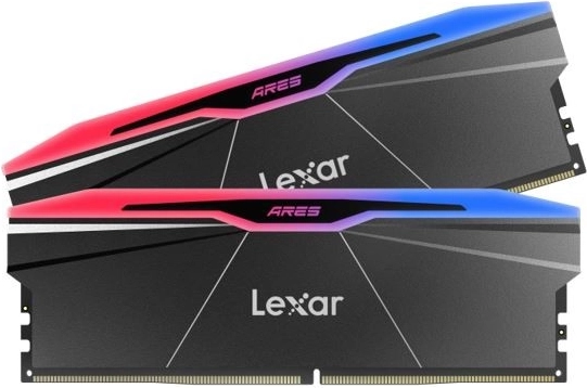 lexar ares rgb ddr5 32 gb (2x16 gb) 6000 mhz cl28 zwart