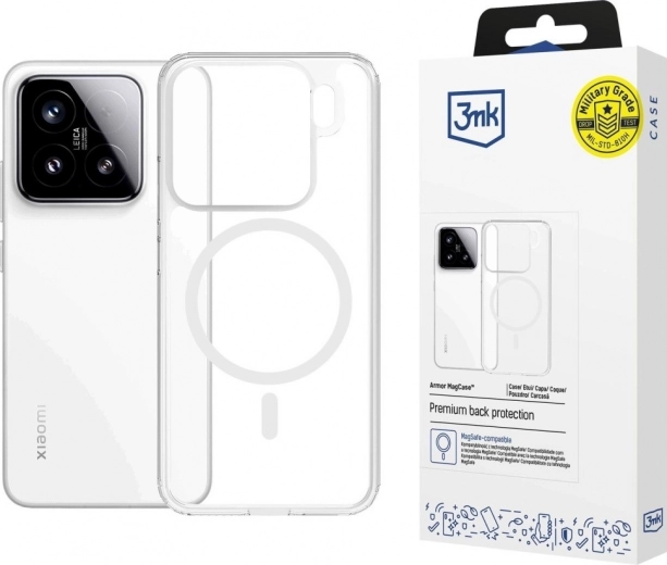 Transparante Armor MagCase-hoes voor Xiaomi 15 met MagSafe