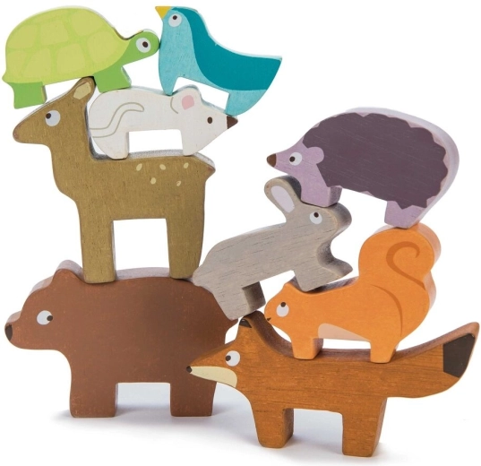 Houten bosdieren om te stapelen Le Toy Van