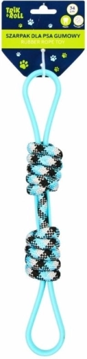 Trik&roll rubberen trektoy voor honden met twee handvatten