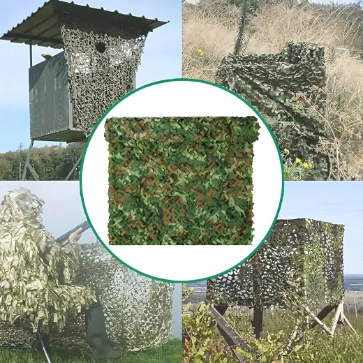 Militair camouflagenet moro 2 × 2 m voor balkon (schaduwdoek) - 1 stuk