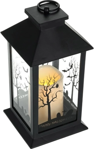 Retlux zwarte Halloween-ledlantaarn