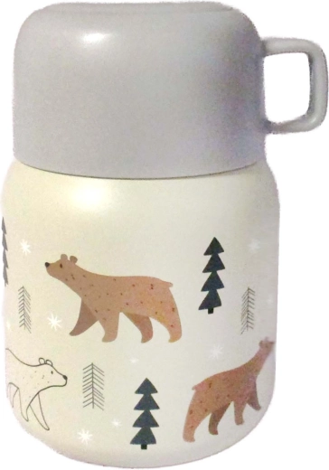 Thermos voor eten met berenmotief 400 ml