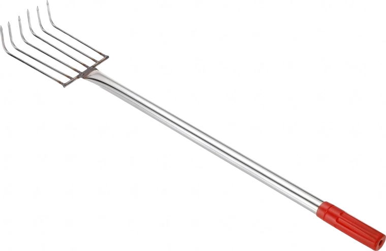 Metalen tuinklauw voor het losmaken van de grond, 6 tanden, 56 cm
