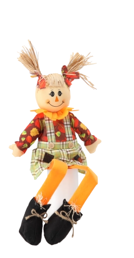 Textiele vogelverschrikker voor de tuin 81 cm