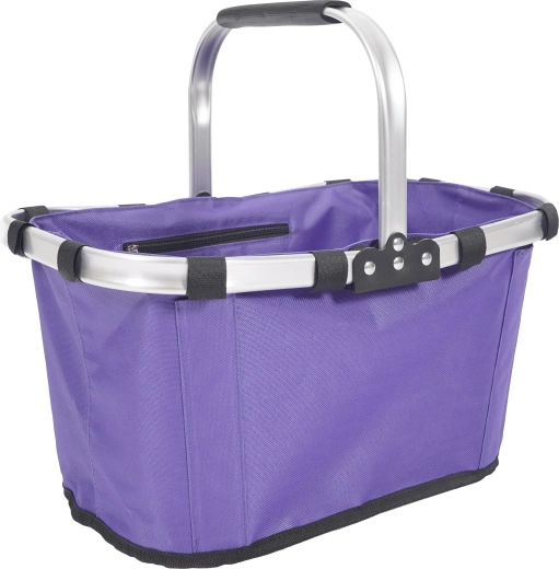 Opvouwbare ovale boodschappenmand 43 × 28 × 23 cm – paars