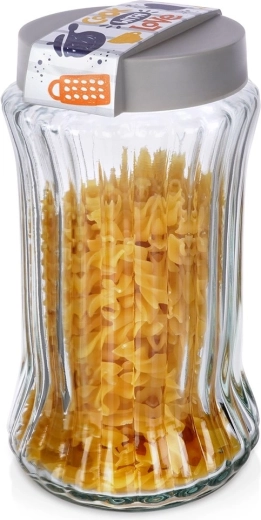 Glazen voorraadpot voor droge levensmiddelen 1,6 l