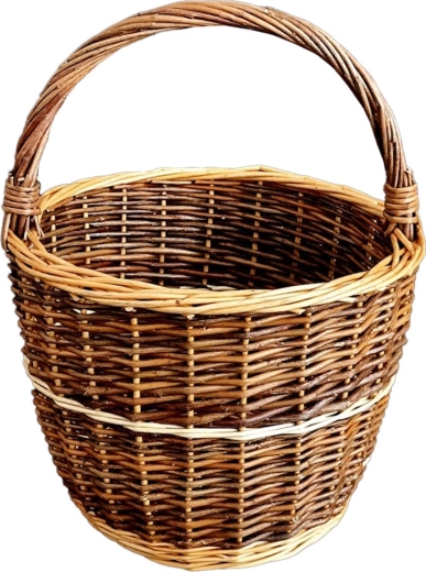 Mand van ongeschild wilgenriet diameter 30 cm