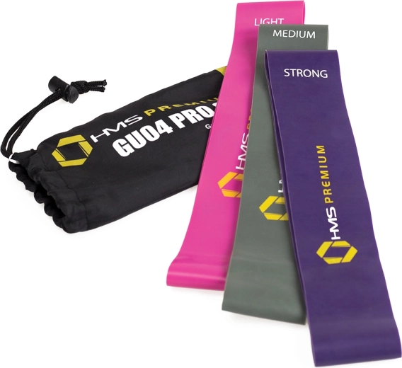 Set weerstandsbanden HMS Premium GU04 PRO – 3 niveaus belasting