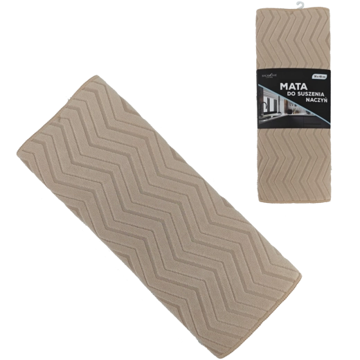 Drogende onderlegger voor vaatwerk 38 × 48 cm van microvezel