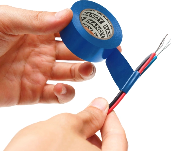 Blauwe PVC-isolatietape 19 mm × 20 m