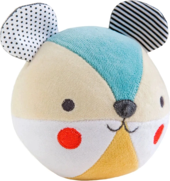 Petit Collage rammelaar beertje van biologische katoen