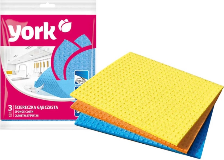 Sponsdoek 18 × 18 cm, set van 3 stuks