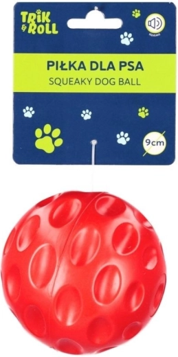 Piepballetje voor honden rood 9 cm