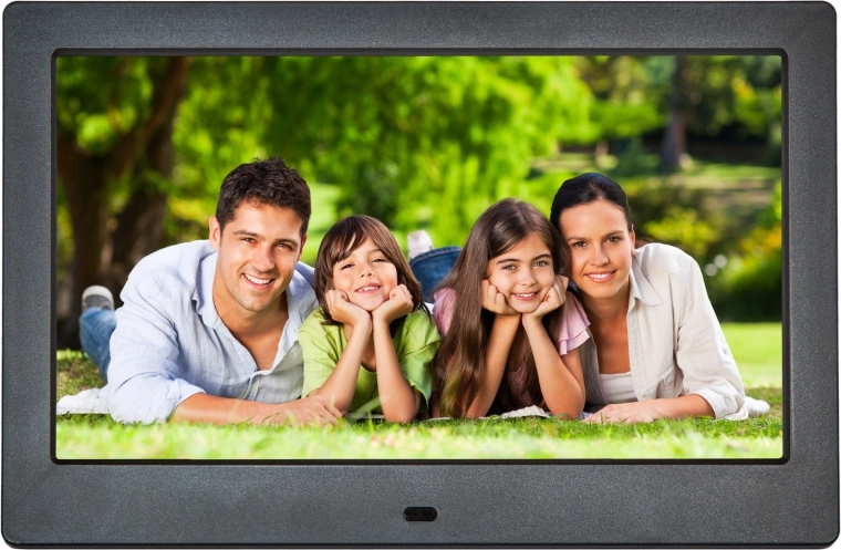 Digitale fotolijst 10,1" IPS met video en afstandsbediening, zwart