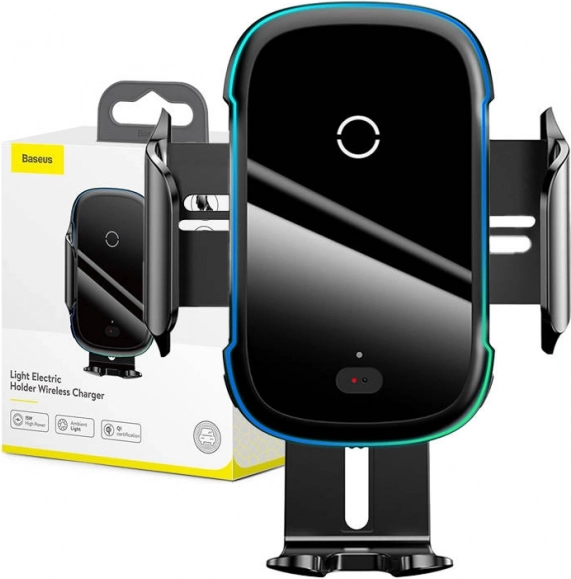 Elektrische telefoonhouder voor in de auto Baseus met draadloze oplader