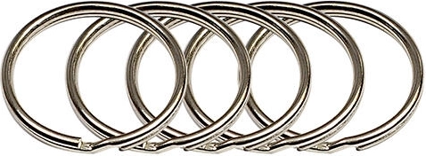 Sleutelhanger ring 20 mm nikkel (50 stuks)