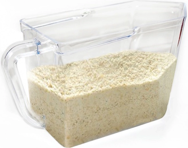 Transparante kunststof voedselcontainer 1,5 l