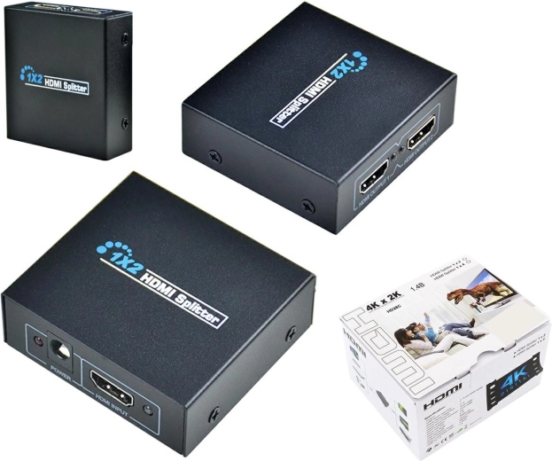 Actieve HDMI-splitter 1x2 4K
