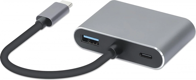 USB-C multifunctionele hub 4-in-1 met HDMI 4K en VGA