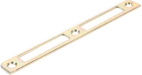 Universele rechte sluitplaat K191, wit, zink (10 stuks)